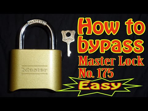 #358 Master Lock No 175 (How to bypass the right way)