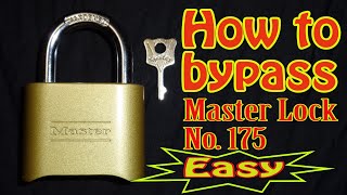 #358 Master Lock No 175 (How to bypass the right way)