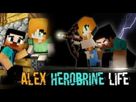 Escola Monstro - Historia De Alex & Herobrine - Melhor Minecraft Animaçao