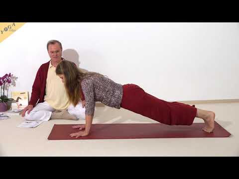 Hoher Liegestütz - Chaturanga Dandasana mit gestreckten Armen - Yoga Asana Lexikon