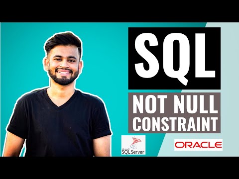 Sql Not Null Constraint Sql Tutorial For Beginners Learn Sql Basics
