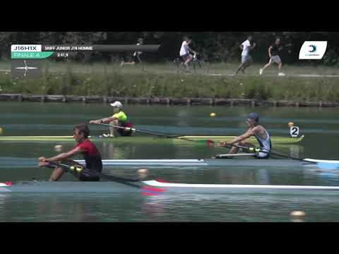 Championnat de France J16 Bateaux longs Libourne 2019 - Finale du skiff hommes-J16H1x