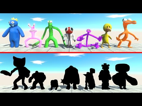 Creepy Monster Battle | Rainbow Friends Fight Random Team - ARBS