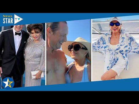 'Fun in the sun' Bikini-clad Joan Collins, 89, in smitten display with husband, 56