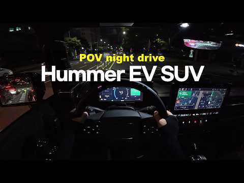 Thumbnail for 2026 GMC Hummer EV SUV POV night drive by GMC Hummer EV