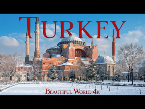 Turkey 4K | Winter Beauty of Snowy Cappadocia Fairy Chimneys and Warm Villages