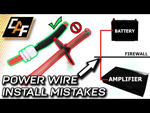 Run amplifier power wire like a pro! - How to install through firewall