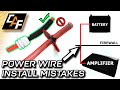 Run amplifier power wire like a pro! - How to install through firewall
