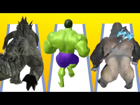 KAIJU RUN vs MUSCLE RUSH vs KAIJU BRAWL - Triple Game