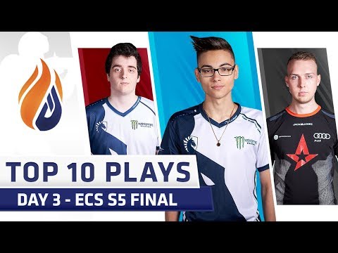 Top 10 Plays - DAY 3 - ECS S5 Finals  - Feat. Twistzz, gla1ve, device!