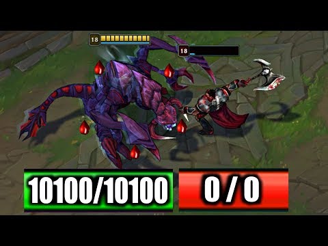 10000+ HP CHO'GATH oneshots AD DARIUS | MAX HP vs MAX AD | LOL RIP DARIUS | ONE BITE (R)