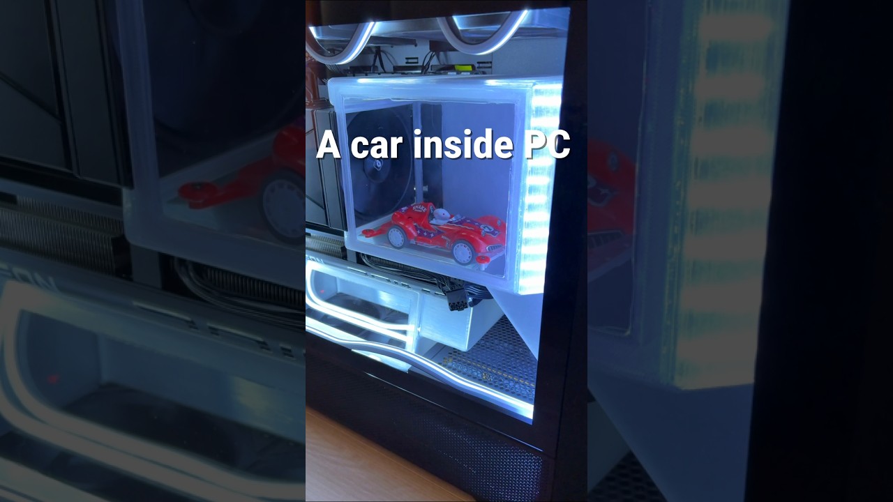 【shorts】ゲーミングPCの中に「車」！？自作の風洞実験室が凄すぎる…