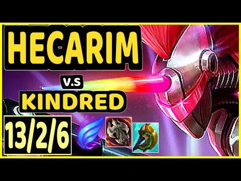 NIGHTBLUE3 (HECARIM) vs KINDRED - 13/2/6 KDA JUNGLE GAMEPLAY - NA Ranked MASTER