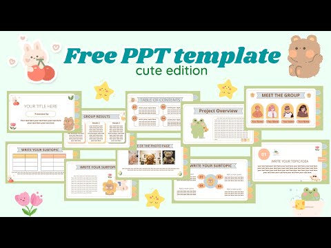 FREE PPT TEMPLATE (Cute Edition)
