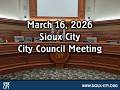 City Of Sioux City Council Meeting March 16 2026