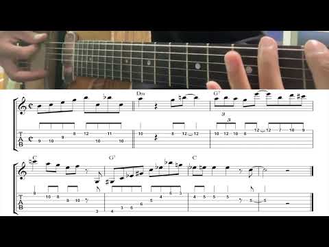 Tchavolo Schmitt -J'attendrai Guitar Lick (Dm-G7-C) | Gypsy Jazz Lick