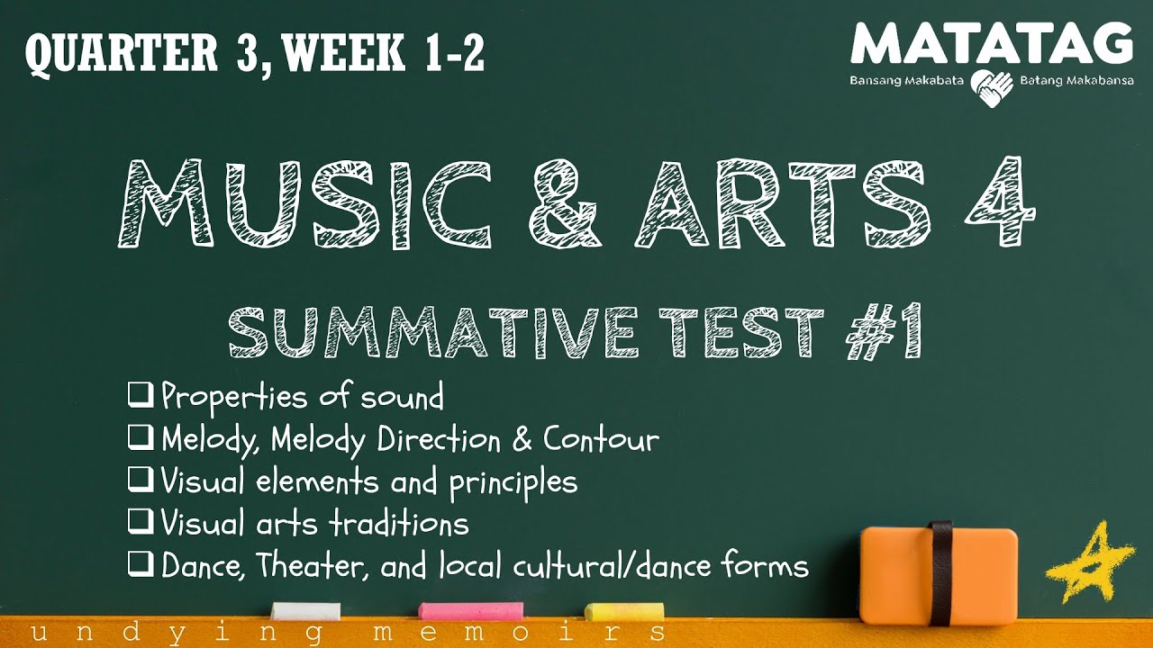 MUSIC & ARTS 4 MATATAG Quarter 3 Summative Test #1 WEEK 1-2