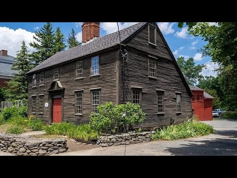 Massachusetts 18th Century Commercial Residence | Grand Fireplace | Oversize Detached Barn