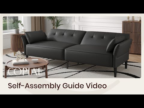 COPIAE 89” Futon Sofa Bed Self-Assembly Video