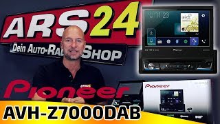 Pioneer AVH-Z7000DAB | 1-DIN Autoradio mit ausfahrbarem Display | CarPlay und Android Auto | ARS24