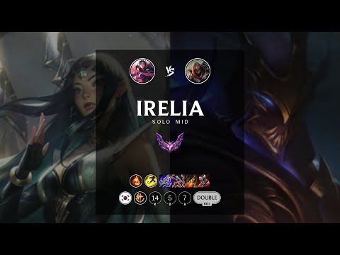 Irelia Mid vs Zed - KR Master Patch 12.16