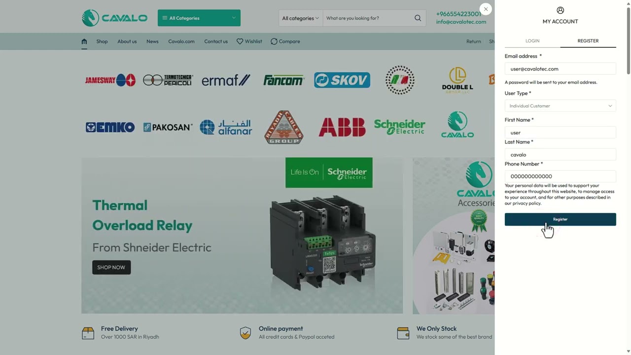 How to creat new account