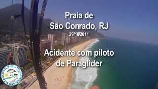 preview picture of video 'Acidente de Paraglider em São Conrado'