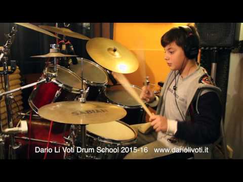 Valerio Susino plays Another One Bites The Dust - Dario Li Voti Drum School 2015-16