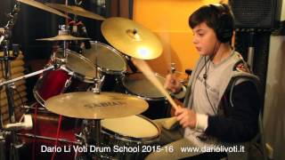 Valerio Susino plays Another One Bites The Dust - Dario Li Voti Drum School 2015-16