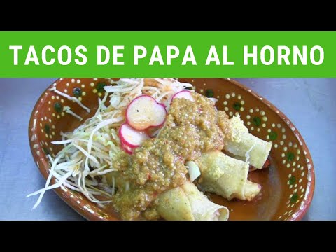Tacos de papas al horno.- RecetasdeLuzMa