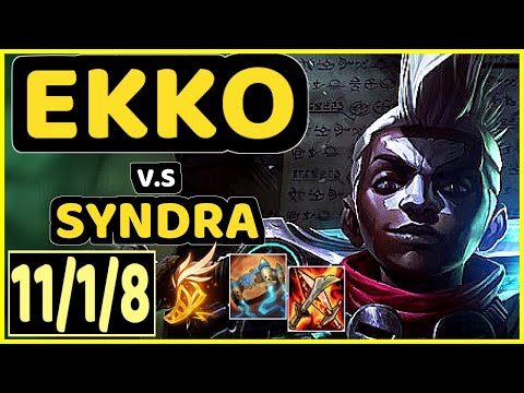 MAGIFELIX (EKKO) vs SYNDRA - 11/1/8 KDA MID CHALLENGER GAMEPLAY - EUW