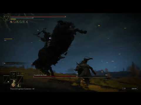 Elden Ring. Cavalaria da noite em platô altus