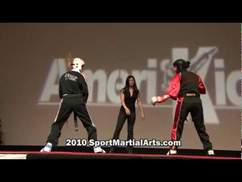 Marie Eve Dicaire v Michelle Antolic - Wm's sparring grands - 2010 Amerikick Internationals Finals