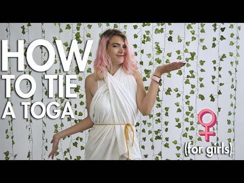 How to Make a Toga (For Girls)