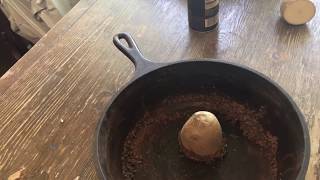 How to restore, and season a rusty cast iron skillet.