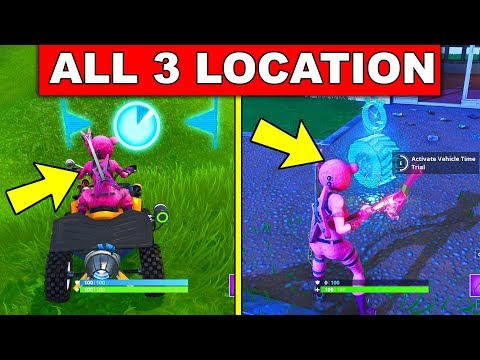"Complete Vehicle Timed Trials" – ALL 3 LOCATIONS WEEK 10 CHALLENGES FORTNITE SEASON 6