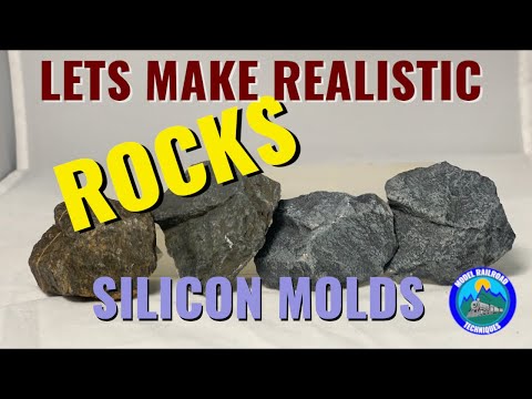 Lets Make A Silicon Mold!!! Realistic Rocks