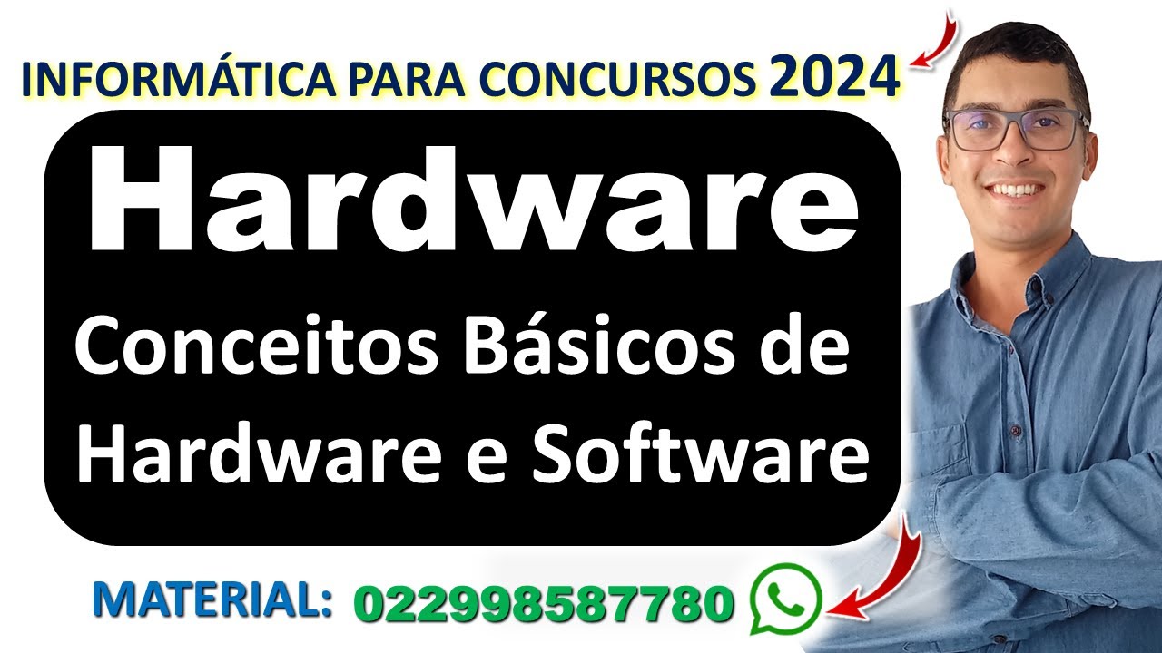 Hardware | Informática para Concursos 2024 | Conceitos Básicos de Hardware e Software | Básica