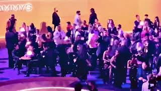 BTS at their tables w/ Donatella Versace lurking - LIVE Grammys 2022 video