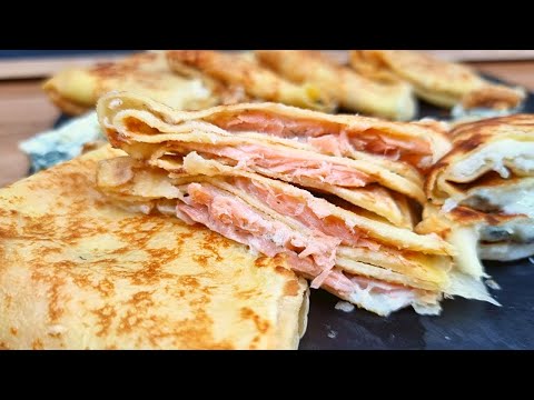 DÉLICIEUSES CRÊPES SALÉES FARCIE DE FAÇON ORIGINAL😋