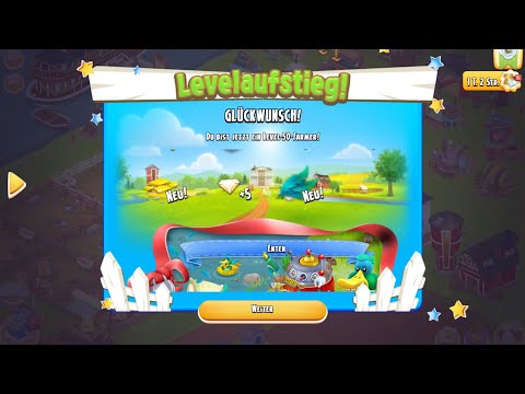 Hay Day - Ich habe ENDLICH Level 50 erreicht!! 😍✅ (danke Farmpass)