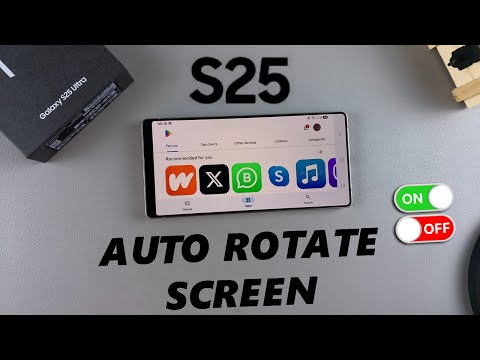 How To Enable / Disable Screen Auto Rotate On Samsung Galaxy S25 / S25 Ultra