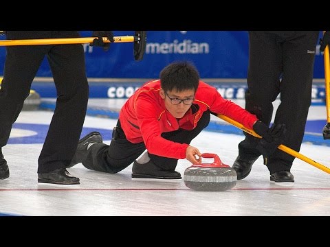 CURLING: CAN-CHN World Men's Chp 2015 - Draw 4 - HIGHLIGHTS