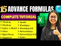 Top 15 Formulas Of Excel Advance Excel 2025
