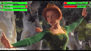 Princess Fiona vs. Robin Hood &amp; Merry Men with healthbars