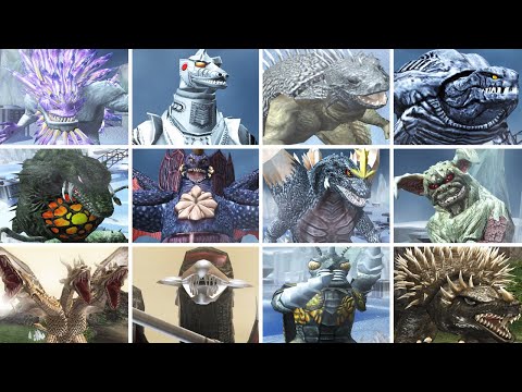 Godzilla: Unleashed - All Monster Intros (Wii)