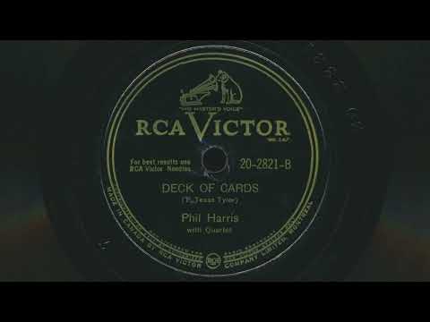 1947 PHIL HARRIS Deck Of Cards - 78 RPM Record