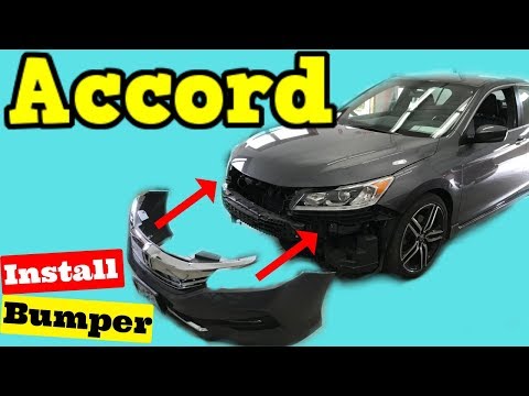 2016-2017 Honda Accord -- How to Install Front Bumper