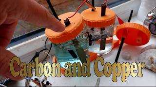 Tidying away the Copper Carbon galvanic batteries