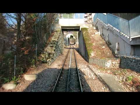 ehemalige Standseilbahn 8000.02 Dolderbahn Zahnradbahn Bergfahrt